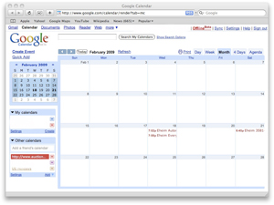 Google Calendar Screenshot